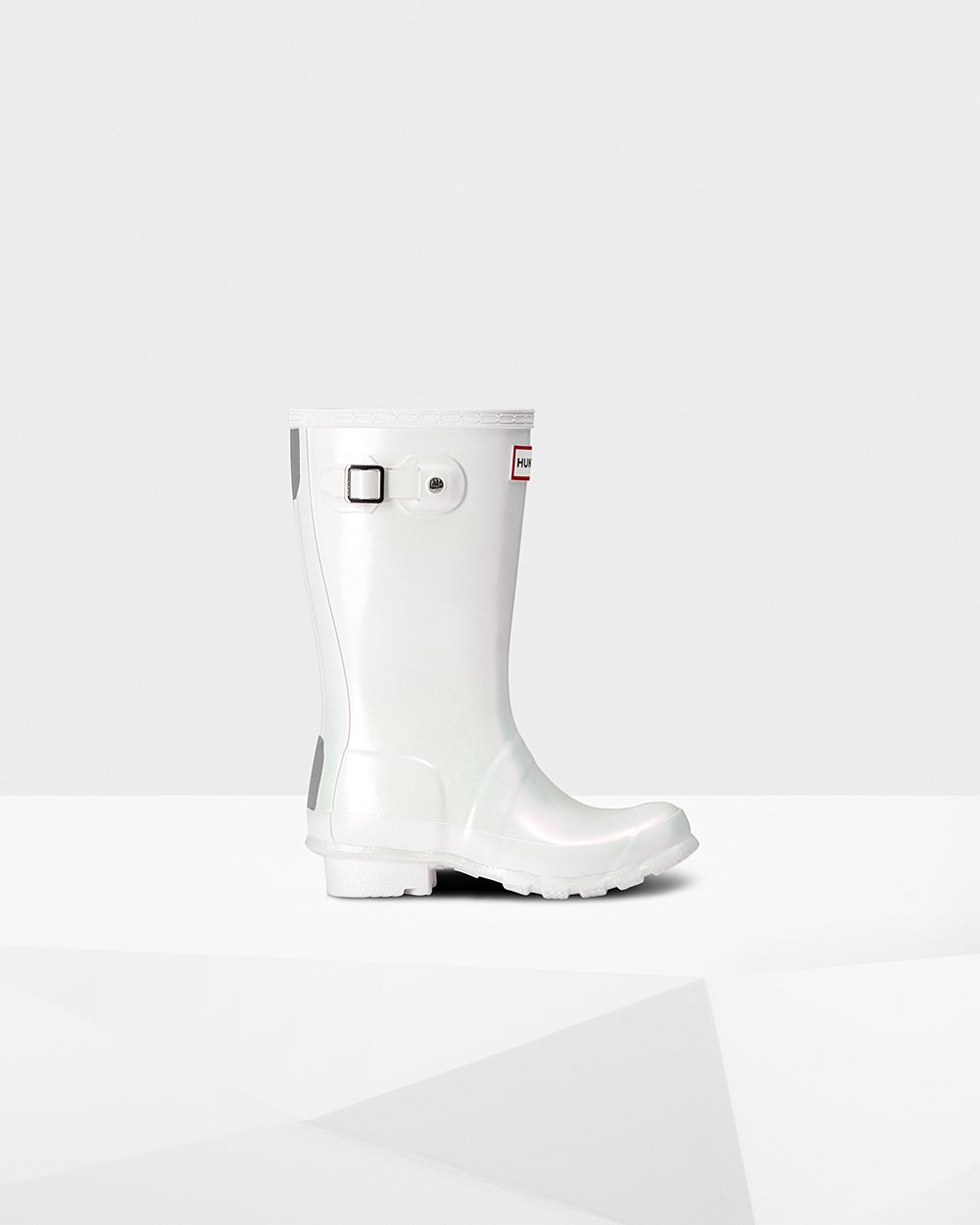 Kids Hunter Original Big Nebula | Rain Boots Silver | NZ-26789-PEAK